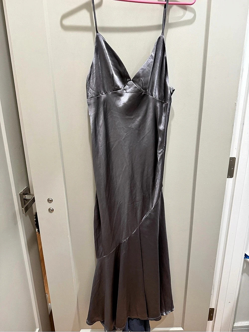 Princess Polly Gray Maxi Dress Size 4